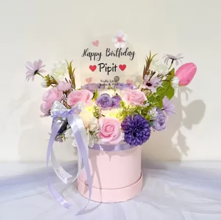 Bloom Box Akrilik Ucapan Ulang Tahun Cisoka